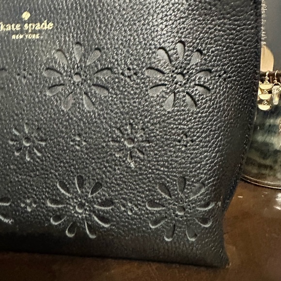 Kate Spade Black Floral Cosmetic Bag - Picture 5 of 9